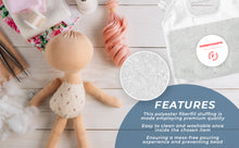 Load image into Gallery viewer, Plastic Polyurethane Pellets Formit Crafts Polyfill Stuffing – 7Lbs Multipurpose Stuffing for Stuffed Animals, Rock Tumbling, Hacky Sacks, Bean Bags – Poly Filling Stuffing in Convenient Spout Bag