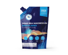 Load image into Gallery viewer, Dead Sea Magnesium Flakes Bath Salts 2lb. - Superior Alternative to Epsom Salt - Premium Mineral Supplements for Muscle Relief, Aches - Raw and Pure Sourced Natural Salts, Relaxing Bath Foot Soak