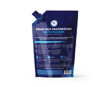 Load image into Gallery viewer, Dead Sea Magnesium Flakes Bath Salts 2lb. - Superior Alternative to Epsom Salt - Premium Mineral Supplements for Muscle Relief, Aches - Raw and Pure Sourced Natural Salts, Relaxing Bath Foot Soak