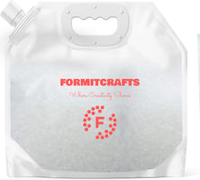 Load image into Gallery viewer, Plastic Polyurethane Pellets Formit Crafts Polyfill Stuffing – 7Lbs Multipurpose Stuffing for Stuffed Animals, Rock Tumbling, Hacky Sacks, Bean Bags – Poly Filling Stuffing in Convenient Spout Bag