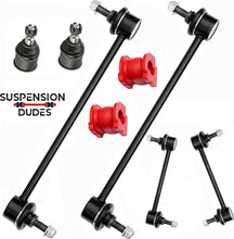 Load image into Gallery viewer, Suspension Dudes 18 PC Front Lower Control Arm, Front/Rear Sway Bar Link &amp; Inner/Outer Tie Rod Suspension Kit, Code Red USA‑Made Bushings FITS Accord 2013-2017, RK642509 RK642517
