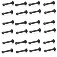 Spring Door Stopper-Matt Black – 3-Pack Wall Door Stopper – Easy Installation Doorstop with Rubber Bumper Tip – Heavy Duty Materials and No-Damage Design – Available in 3 Elegant Colors