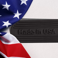 Load image into Gallery viewer, Large Big Rubber Door Stopper Made In USA - Door Stop Wedge for Carpet, Tile, Concrete Floor, Tall Door Stoppers for Bottom of Door - Heavy Duty for Commercial &amp; Home - 6.5 x 2.75 x 1.9 Inches - Black
