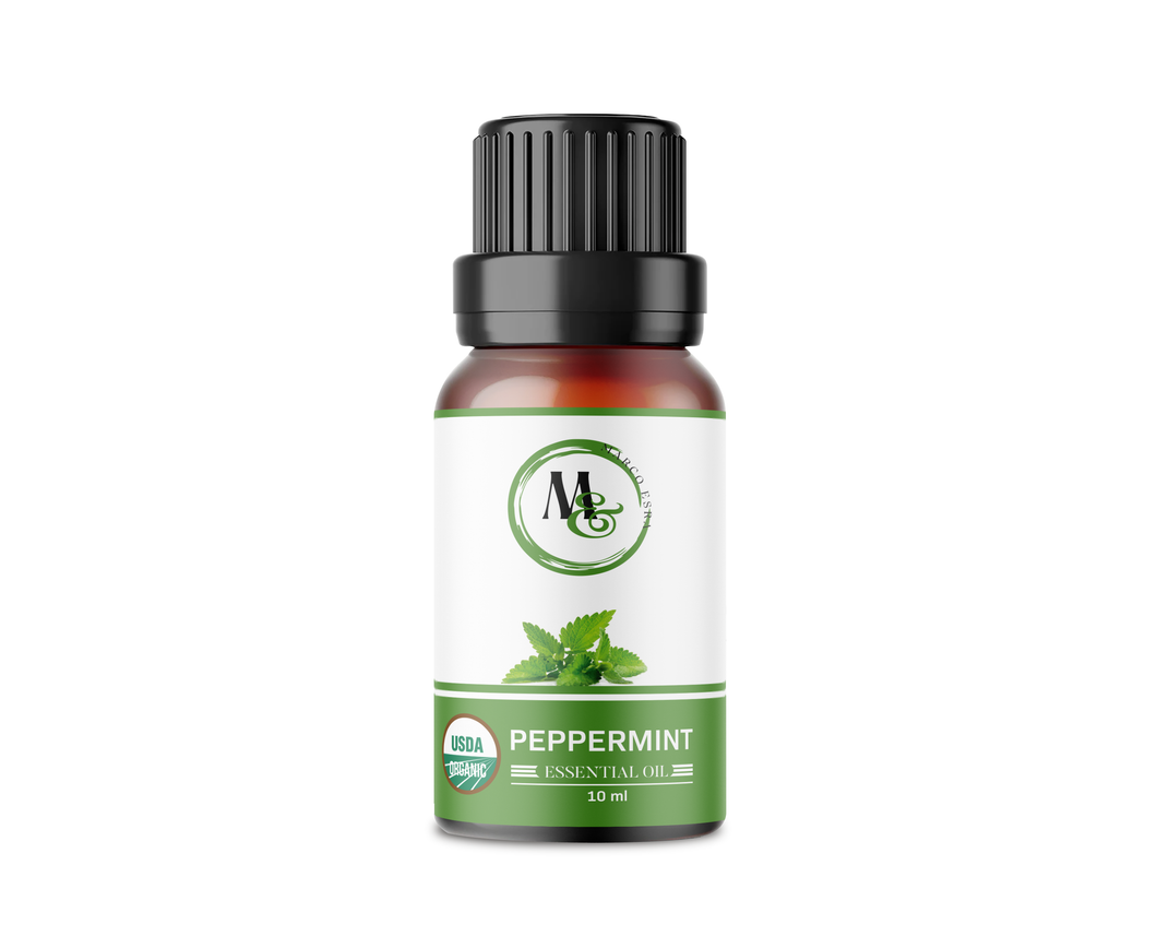 Marco Esra Organic Peppermint Essential Oil – 10ml Pure Peppermint Essential Oil for Diffuser – Aromatherapy Oils for Relaxation, Scented Candles, Skin Care and Hair, Body Massage