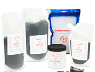 Rock Tumbler Grit Kit and 2lb of Polyethene Pellets Tumbling Filler one Pound of MOHAGONY Obsidian